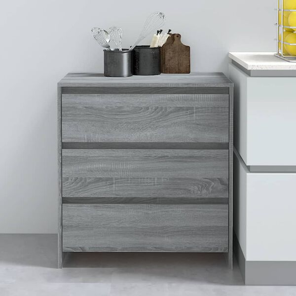 vidaXL Credenza Grigio Sonoma 70x41x75 cm in Truciolato