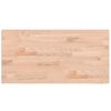 vidaXL Piano Bagno 80x40x2,5 cm Legno Massello di Faggio