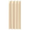 vidaXL Tende Blackout con Anelli 2 pcs Crema 260 x 140 cm Poliestere
