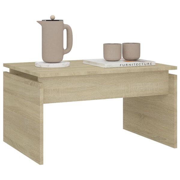 vidaXL Tavolino da Salotto Rovere Sonoma 68x50x38 cm Legno Multistrato
