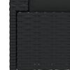 vidaXL Divano a 2 Posti con Cuscini in Polyrattan Nero