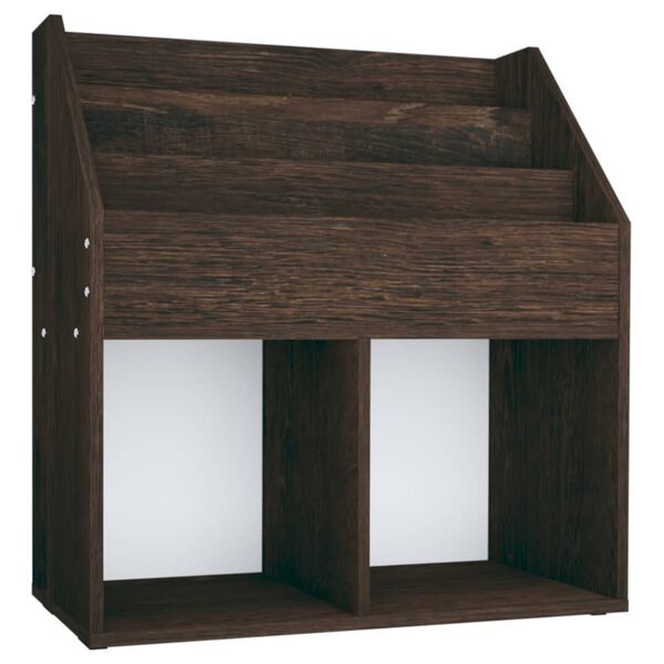 vidaXL Portariviste Bambini Rovere Fumo 71x30x78,5cm Legno Multistrato