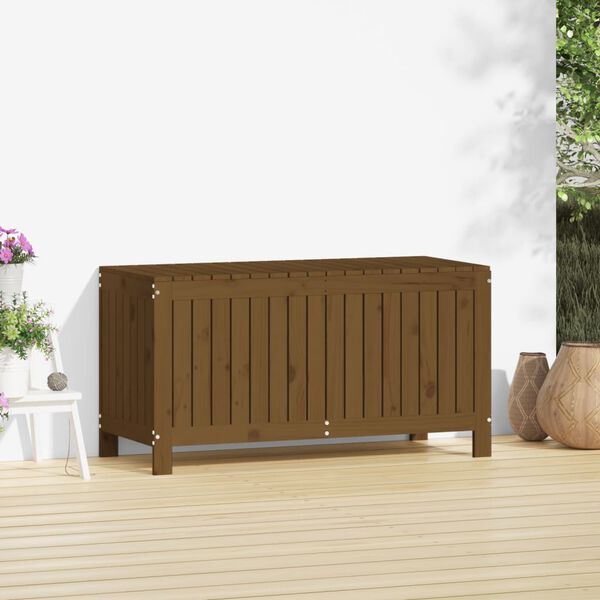 vidaXL Contenitore da Giardino Ambra 115x49x60 cm Legno Massello Pino