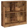 vidaXL Libreria Legno Antico 80x24x76 cm in Legno Multistrato