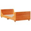 vidaXL Letto Libreria senza Materasso Marrone Cera 90x200 cm Legno