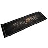 vidaXL Tappeto da Cucina Lavabile Testo Caff&egrave; 45x150 cm in Velluto