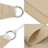vidaXL Parasole a Vela in Tela Oxford Quadrato 3x3 m Beige