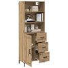 vidaXL Credenza con cassetto Rovere artigianale 69,5 x 34 x 180 cm