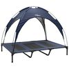 vidaXL Letto per Cani Blu navy 122 x 93 x 106,5 cm Acciaio