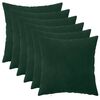 vidaXL Cuscino con cuscino HEERLEN 6 pz Verde Scuro Velluto