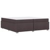 vidaXL Struttura del letto Marrone Scuro 200 x 200 cm Tessuto