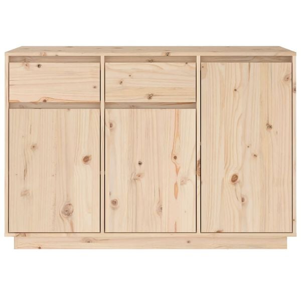 vidaXL Credenza 110x34x75 cm in Legno Massello di Pino
