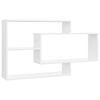 vidaXL Mensole a Muro Bianche 104x20x58,5 cm in Legno Multistrato