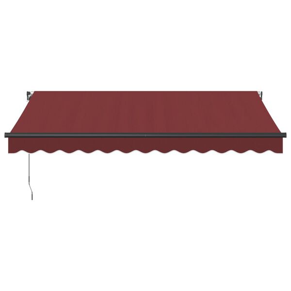 vidaXL Tenda da Sole Retrattile Manuale con LED Bord&ograve; 350x250 cm