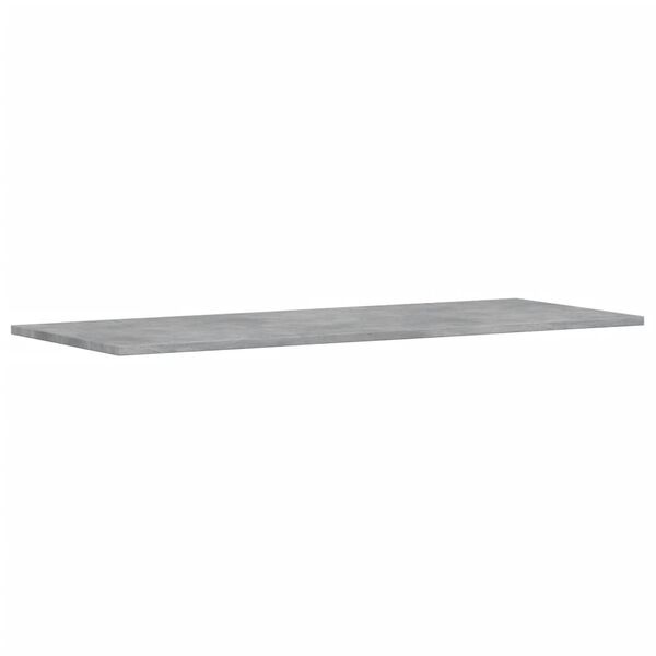 vidaXL Ripiani Libreria 4pz Grigio Cemento 100x40x1,5cm Multistrato