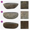 vidaXL Basin in pietra fluviale Grigio chiaro 45 x 35 x 15 cm