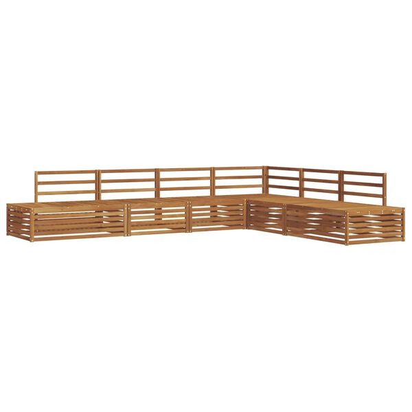 vidaXL Set di divani da esterno 6 Pezzo Naturale