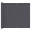 vidaXL Paravento da Balcone Antracite 90x800 cm 100% Poliestere Oxford