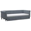 vidaXL Divano Letto Estraibile Cassetti Grigio Scuro 80x200cm Velluto