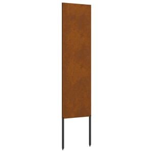 vidaXL Schermo per privacy in giardino Traforo Ruggine 32 x 140 cm