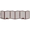 vidaXL Cancello Cani Pieghevole Rovere Marrone 6 Pannelli 300cm Pioppo