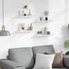vidaXL Mensole da Parete 4 pz Bianche 40x9x3 cm