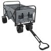 vidaXL Carrello a Mano Pieghevole Grigio 89 x 63 x 96 cm