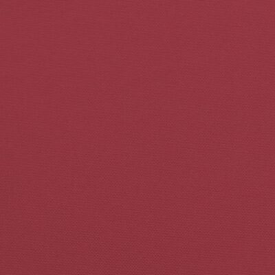 vidaXL Cuscino per Pallet 120 x 80 x 12 cm Rosso Vino in Tessuto