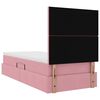 vidaXL Letto con contenitore e LED con led Rosa 90 x 190 cm Velluto