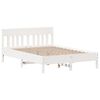 vidaXL Letto senza Materasso Bianco 120x190 cm Legno Massello di Pino