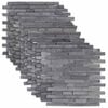 vidaXL Piastrelle Mosaico Grigio 30 x 30 cm Marmo