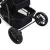 vidaXL Passeggino/Carrozzina 2-in-1 Rosa e Nero in Alluminio
