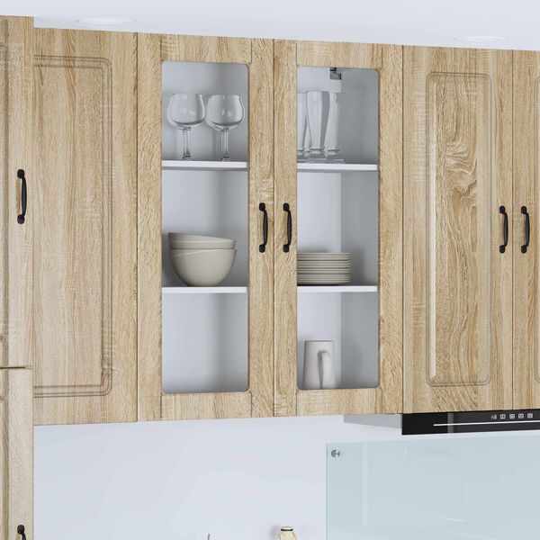 vidaXL Mobile da cucina Kalmar Rovere Sonoma 80 x 31 x 100 cm