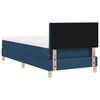 vidaXL Letto a Sorgente LED con materasso Blu 80 x 200 cm Tessuto