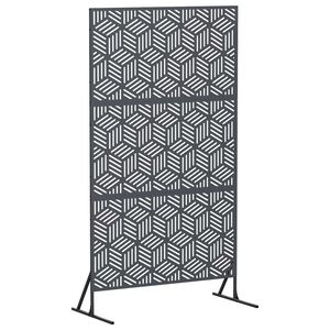 vidaXL Schermo per Privacy 100 x 50 x 180 cm Acciaio Antracite