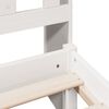 vidaXL Letto Libreria senza Materasso Bianco 140x190 cm Legno di Pino