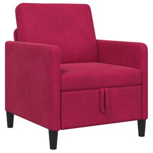 vidaXL Divano con Storage Rosso Vino 72 x 78 x 87 cm Poliestere