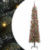 vidaXL Albero di Natale artificiale con 300 LED Verde 180 cm