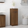 vidaXL Armadietto Bagno Rovere Marrone 32x34x90cm in Legno Multistrato