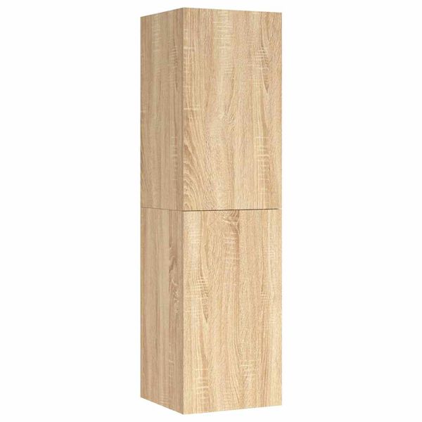 vidaXL Mobili TV 2pz Rovere Sonoma 30,5x30x110 cm Legno Multistrato