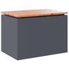 vidaXL Panchina da giardino 1-Numero di posti 60 x 40 x 43 cm Acciaio