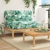 vidaXL Set di divani con cuscino Foglia Motivo Foglia 120 x 92 x 69 cm