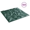 vidaXL Pannelli Murali 24 pz Verdi 50x50 cm XPS 6 m² Ametista