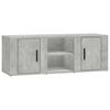 vidaXL Mobile per TV Grigio Cemento 100x31,5x35 cm Legno Multistrato