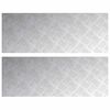 vidaXL Gradini per Scale 2 pz 80 x 30 cm Argento Alluminio