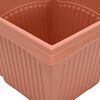 vidaXL Vaso quadrato per fiori 24 pcs Rosso Mattone 16 x 16 x 14 cm