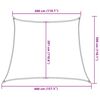 vidaXL Vela Parasole 160 g/m&sup2; Trapezio Terracotta 3/4x3 m in HDPE