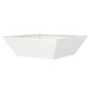 vidaXL Vaso da giardino 5 pcs Bianco 50 x 50 x 15 cm