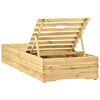 vidaXL Lettino Prendisole in Legno di Pino Impregnato
