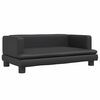 vidaXL Lettino per Cani Nero 80x45x30 cm in Similpelle